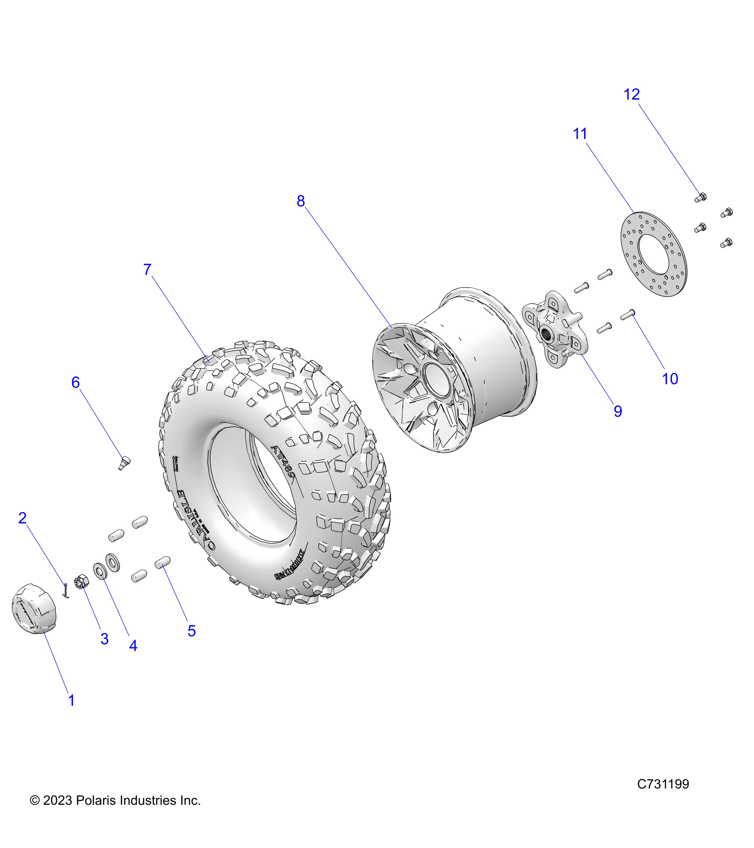 WHEELS, REAR, PREMIUM - R24MAE57B4/B9 (C731199)