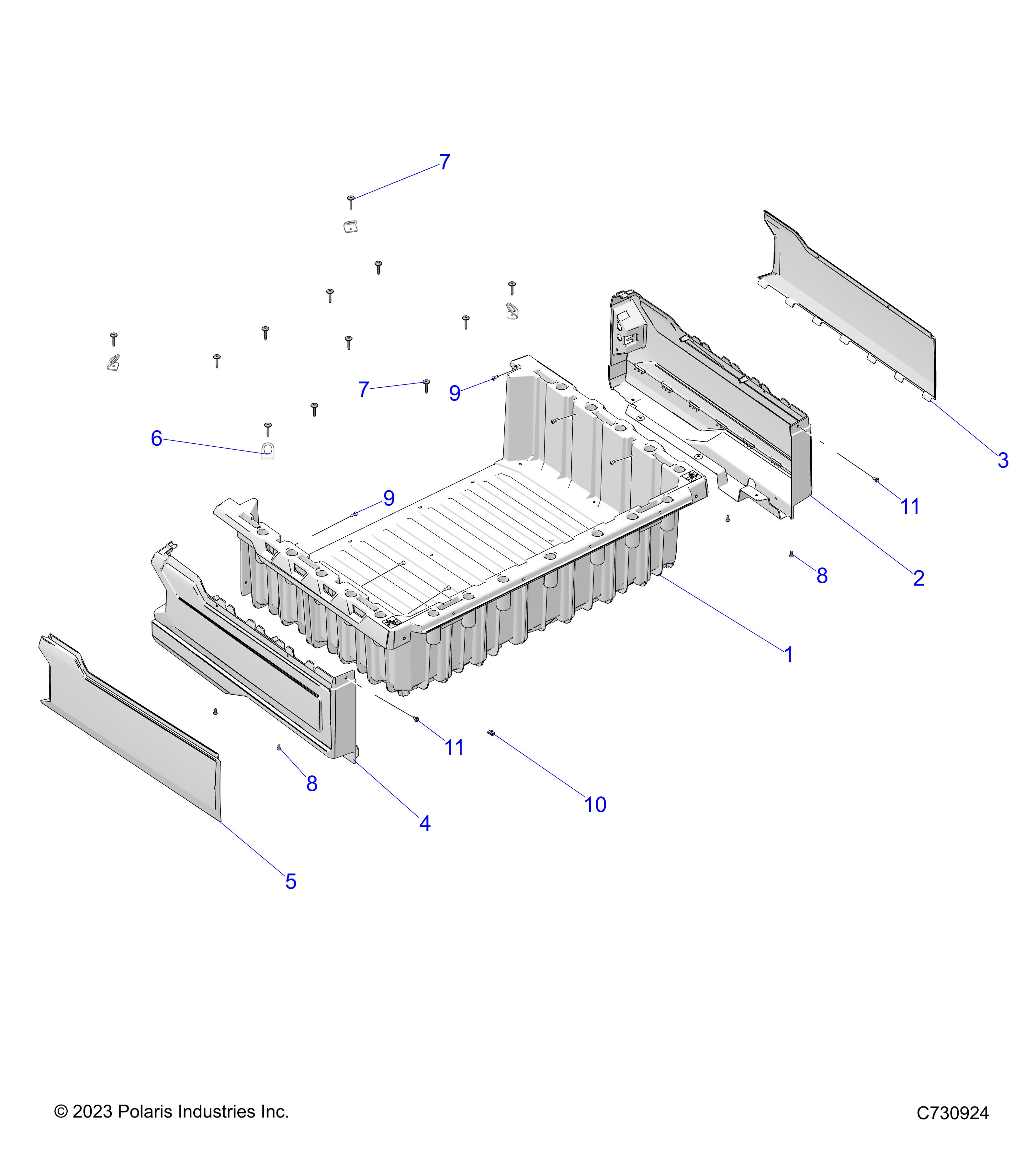 BODY, BOX ASM. - BODY, BOX MOUNTING - R23MAA57F1/SC1/C9/CK/F1/F9 (C730924)