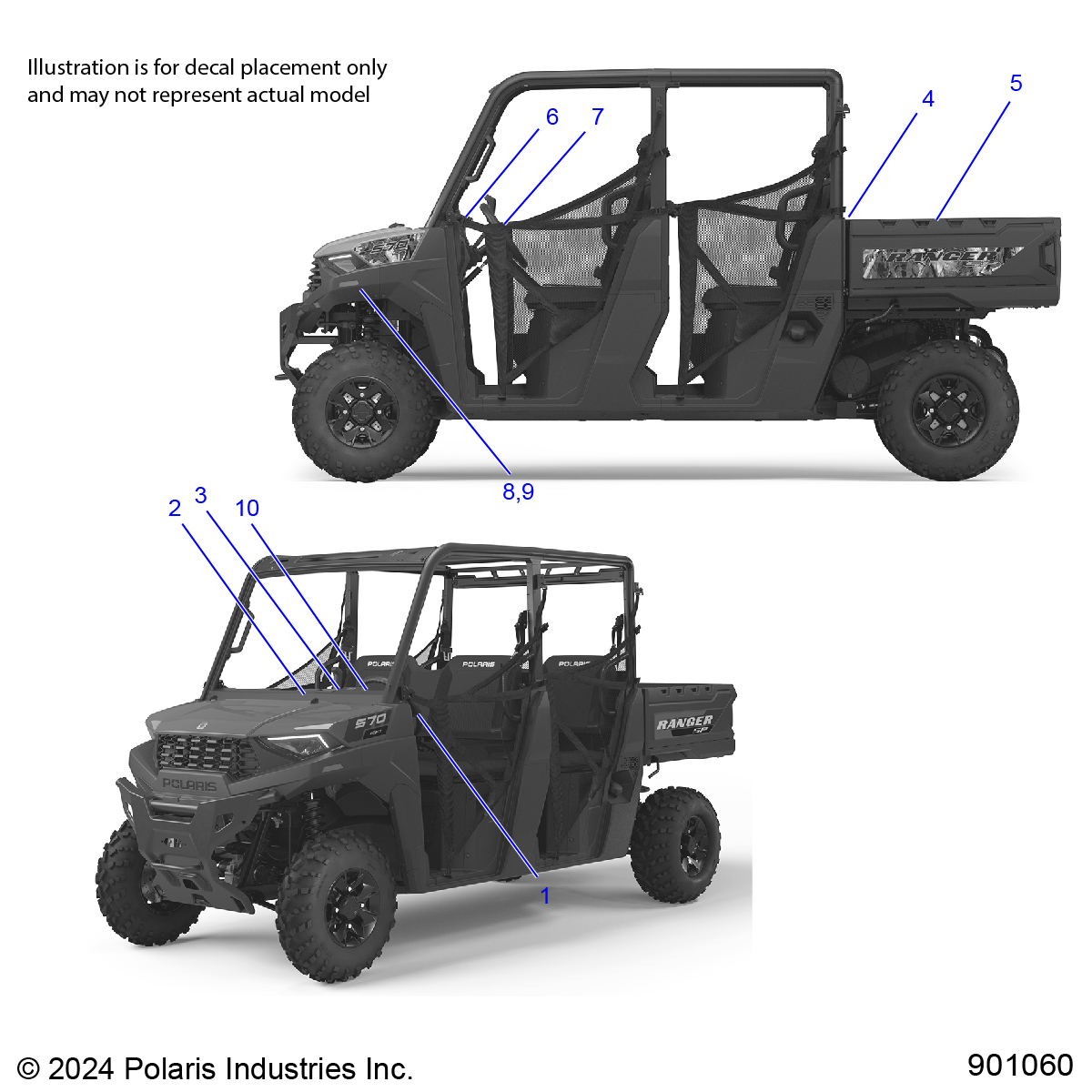 BODY, DECALS, GENERAL - R25M4E57B5/B6 (901060)