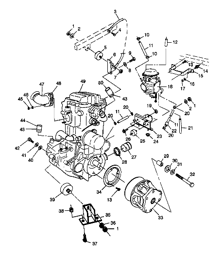 ENGINE MOUNTING - W98BC50A (4944994499a010)