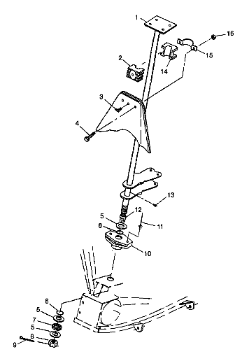 STEERING POST - W98BC50A (4944994499b010)