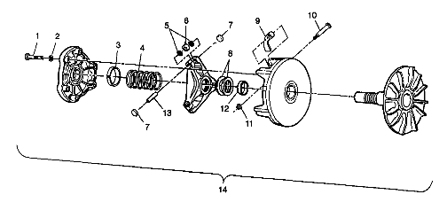 DRIVE CLUTCH - W98BC50A (4944994499b013)