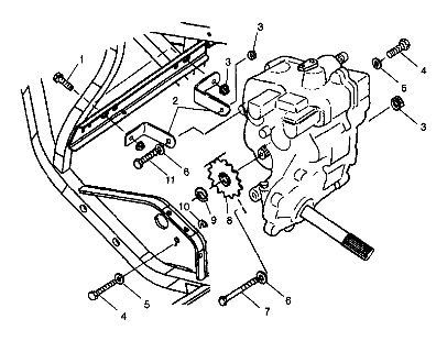 GEARCASE MOUNTING - W98BC50A (4944994499c001)