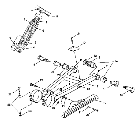 SWING ARM/SHOCK MOUNTING - W98BC50A (4944994499c009)