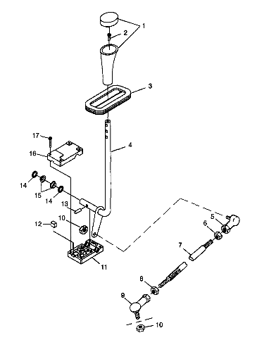 GEAR SELECTOR - W98BC50A (4944994499c010)