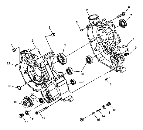 CRANKCASE - W98BC50A (4944994499d003)