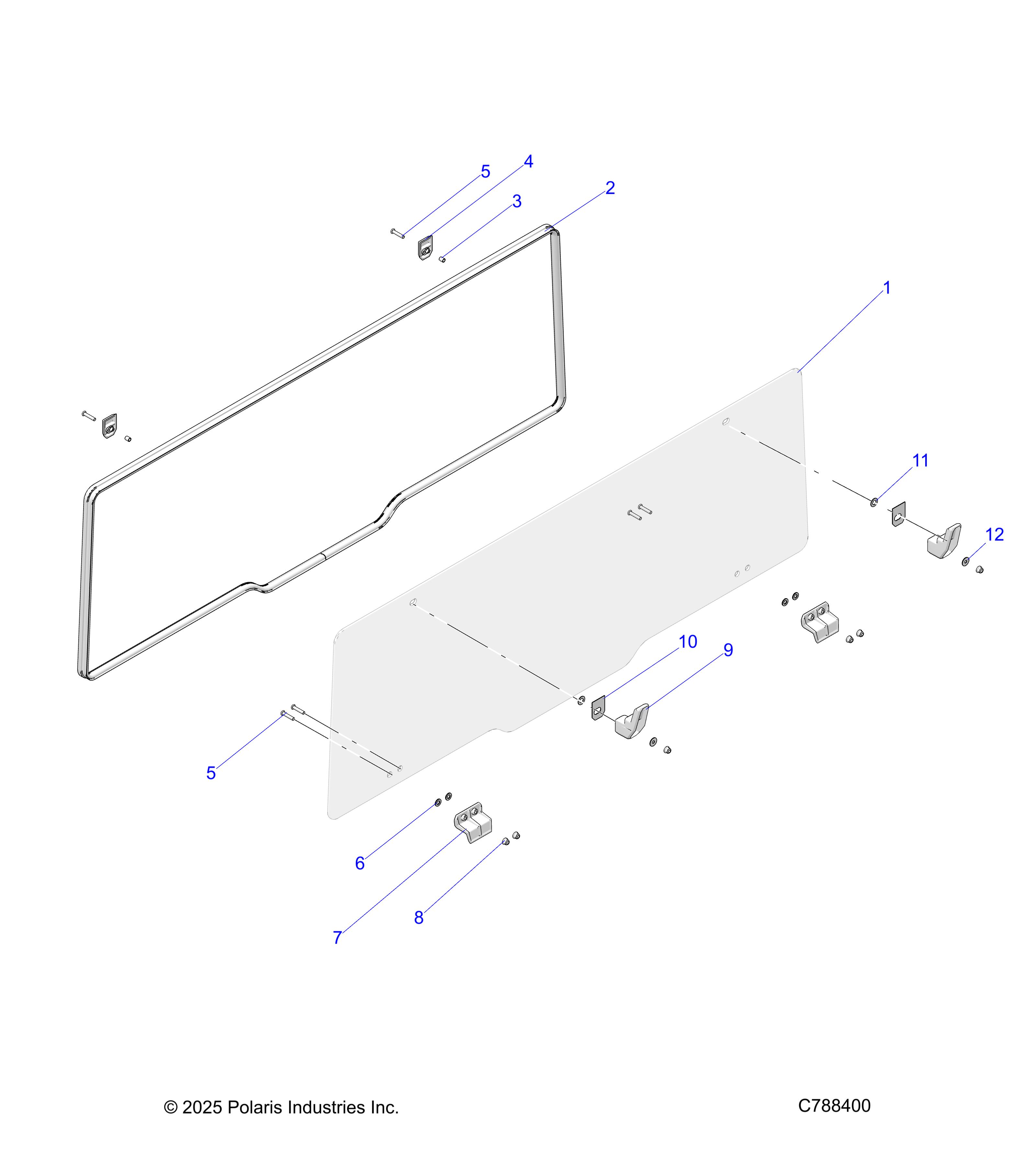 BODY, REAR WINDOW - R25RRV99AC (C788400)