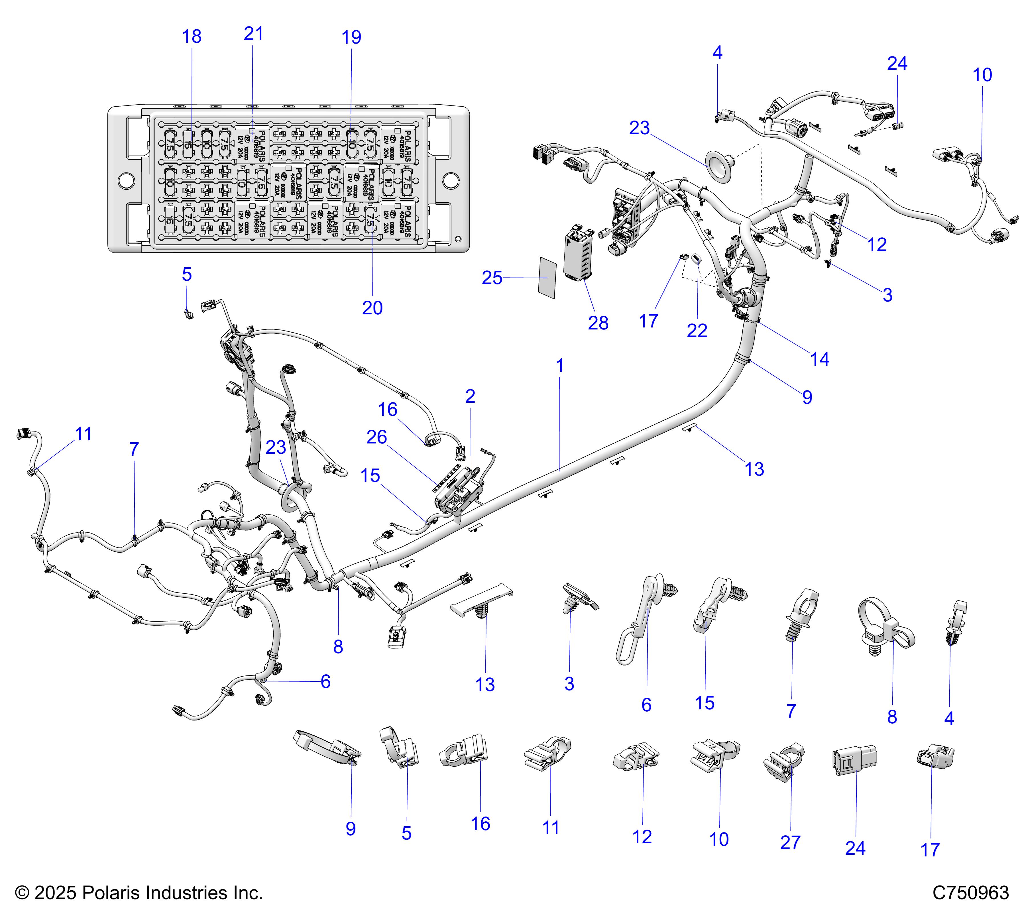 ELECTRICAL, WIRE HARNESS, CHASSIS - Z26XPE92A4/B4/A6/B6 (C750963)