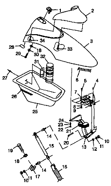 FRONT STORAGE COMPARTMENT - I984690 (4945114511a008)