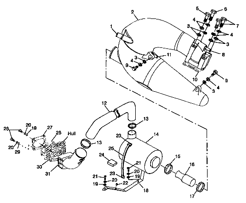 EXHAUST SYSTEM - B984690 (4945114511b006)