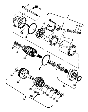 STARTING MOTOR - I984690 (4945114511c008)