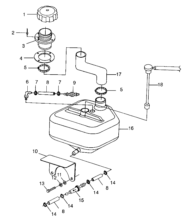 OIL TANK - B984673 (4945164516a013)