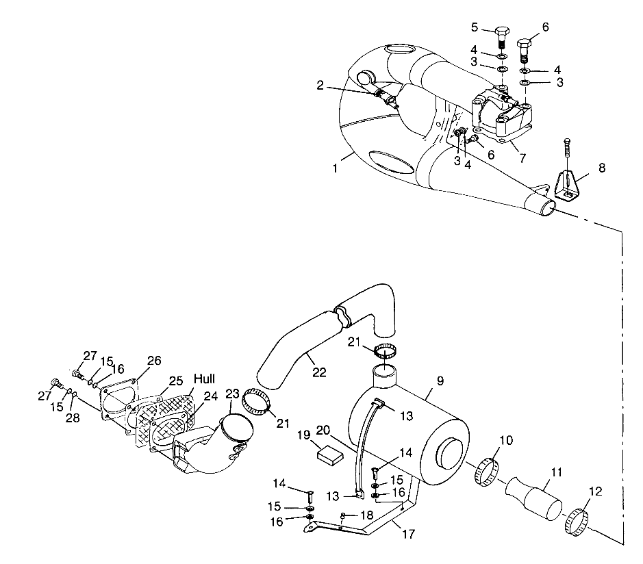 EXHAUST SYSTEM - B984673 (4945164516b006)