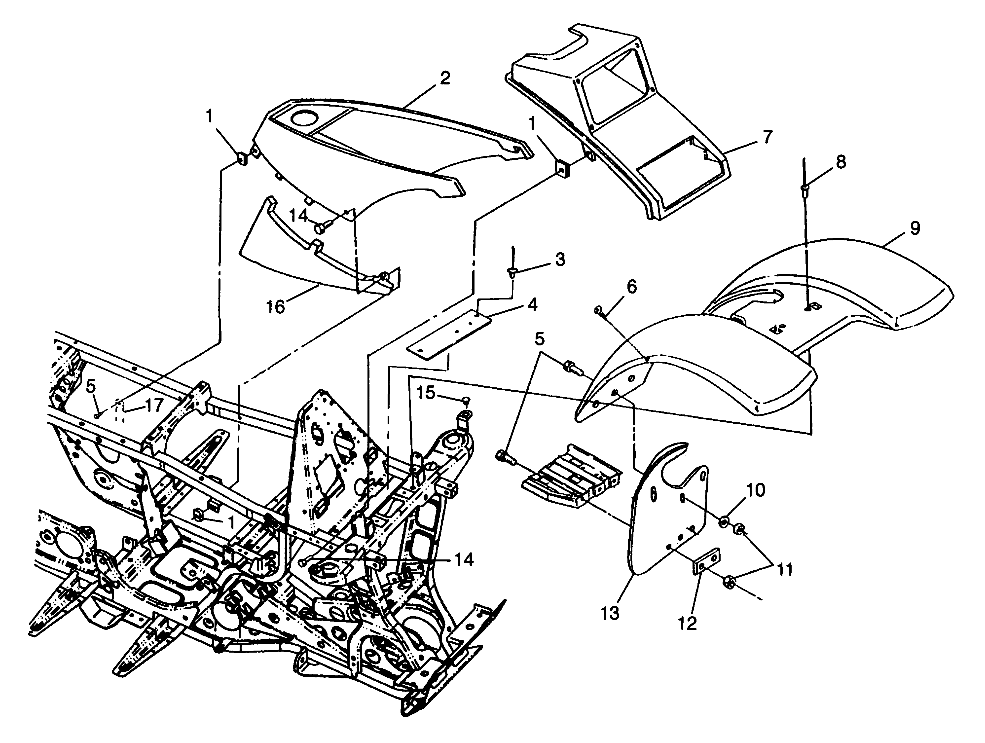 FRONT CAB - S98AC42E (4945214521A005)