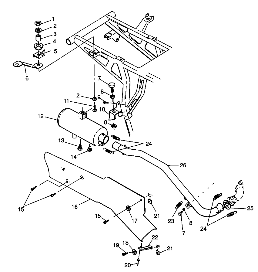 EXHAUST SYSTEM - N98AC42D (4945214521A012)