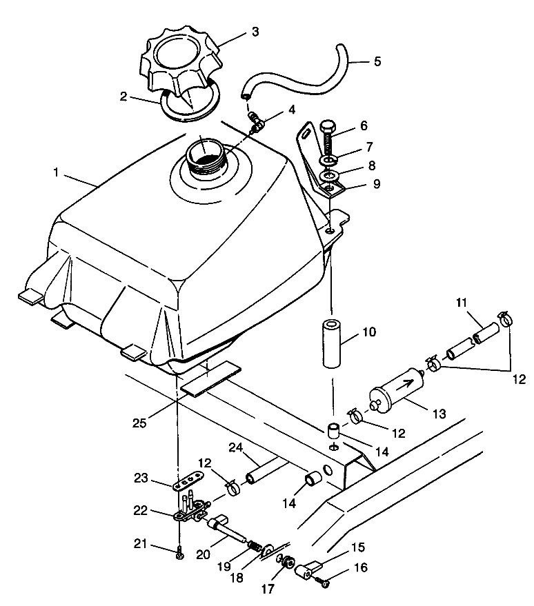 FUEL TANK - S98AC42E (4945214521A013)