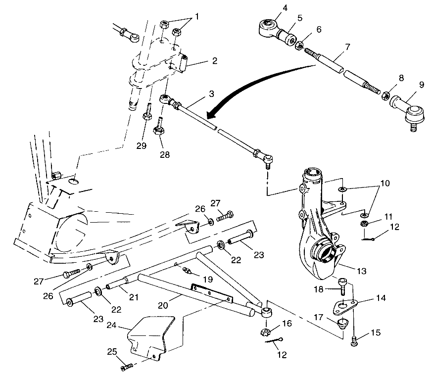 A-ARM/STRUT MOUNTING - W98AC42A (4945214521B011)