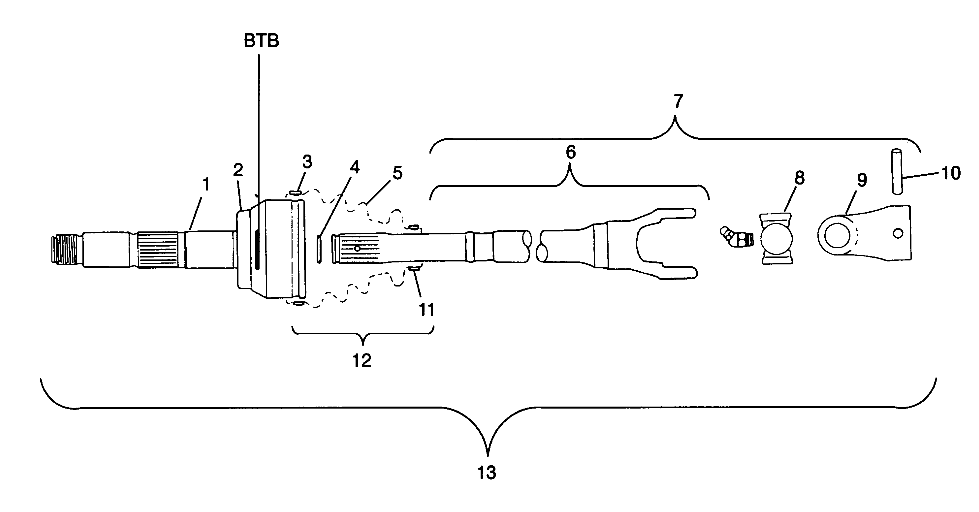 CV JOINT - BTB - N98AC42D (4945214521B013)