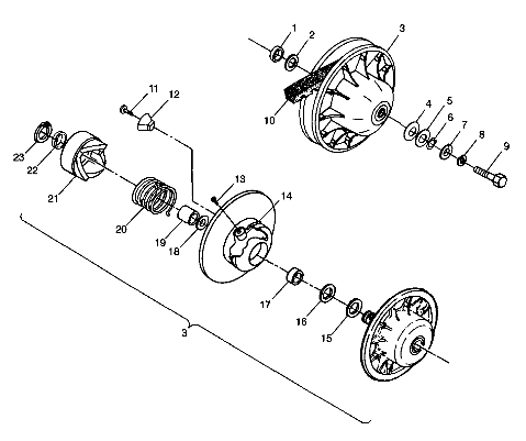 DRIVEN CLUTCH - N98AC42D (4945214521C006)