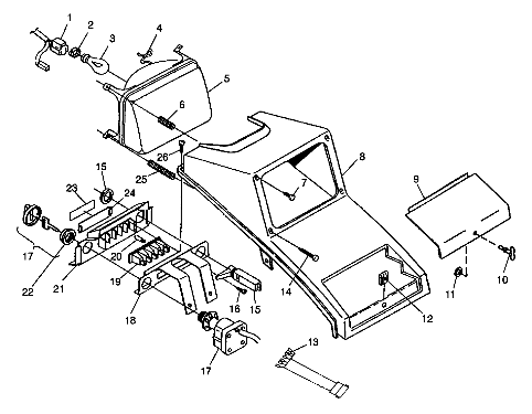 HEADLIGHT - N98AC42D (4945214521C008)