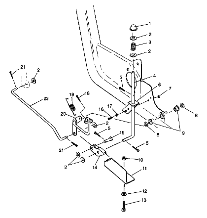 FOOT PEDAL and PARKING BRAKE - S98AC42E (4945214521C012)