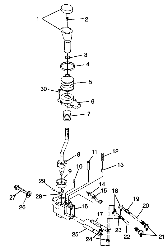 GEAR SELECTOR - W98AC42A (4945214521C014)