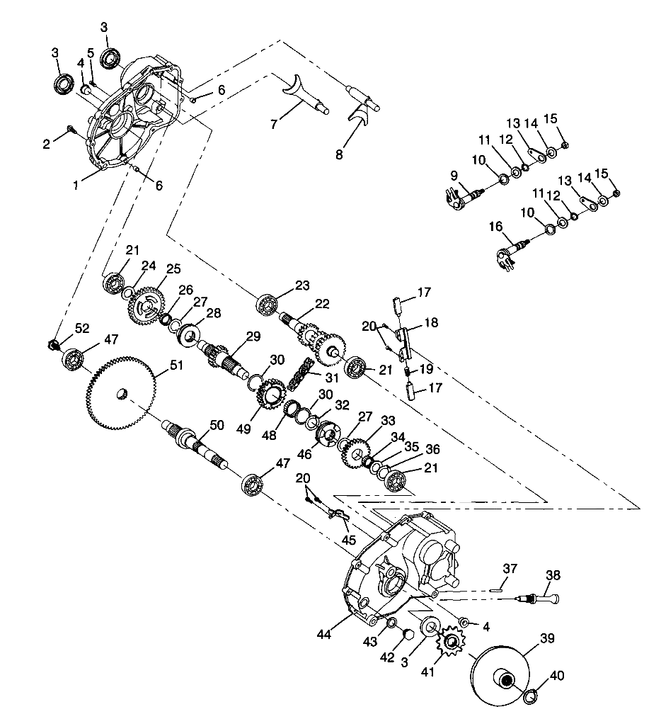 GEARCASE - W98AC42A (4945214521D001)