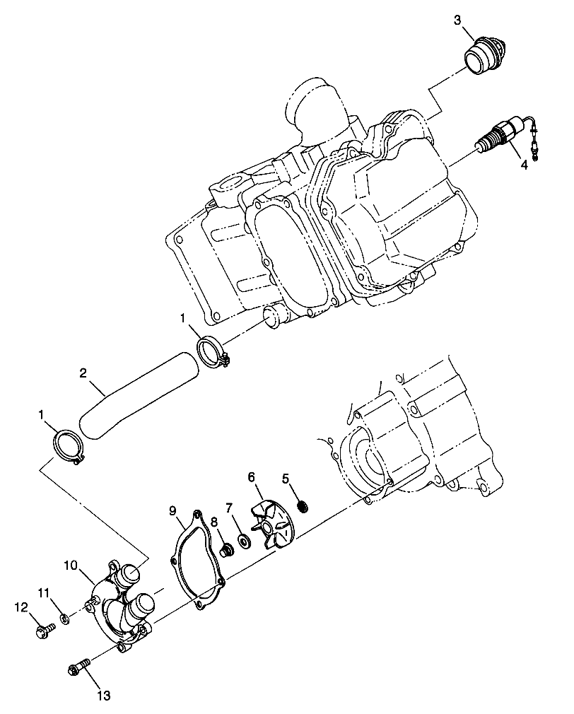 WATER PUMP - W98AC42A (4945214521D007)