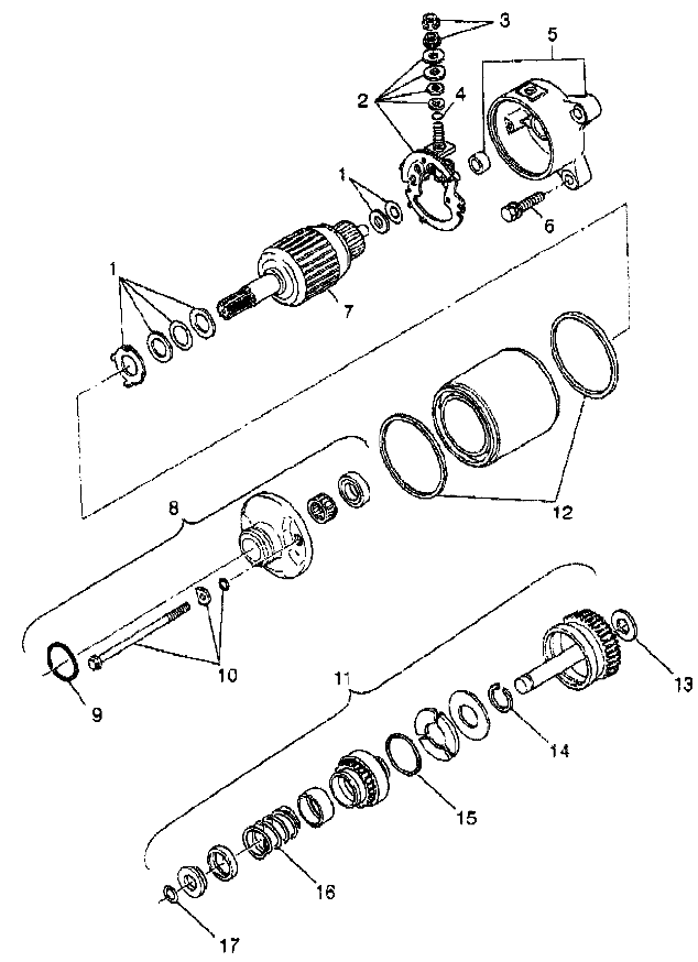 STARTING MOTOR - W98AC42A (4945214521D014)