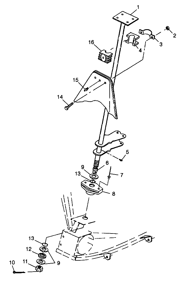 STEERING POST XPLORER 300 W98CC28C (4945264526B012)