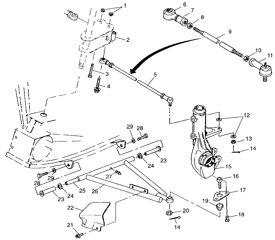 A-ARM/STRUT MOUNTING XPLORER 300 W98CC28C (4945264526B013)