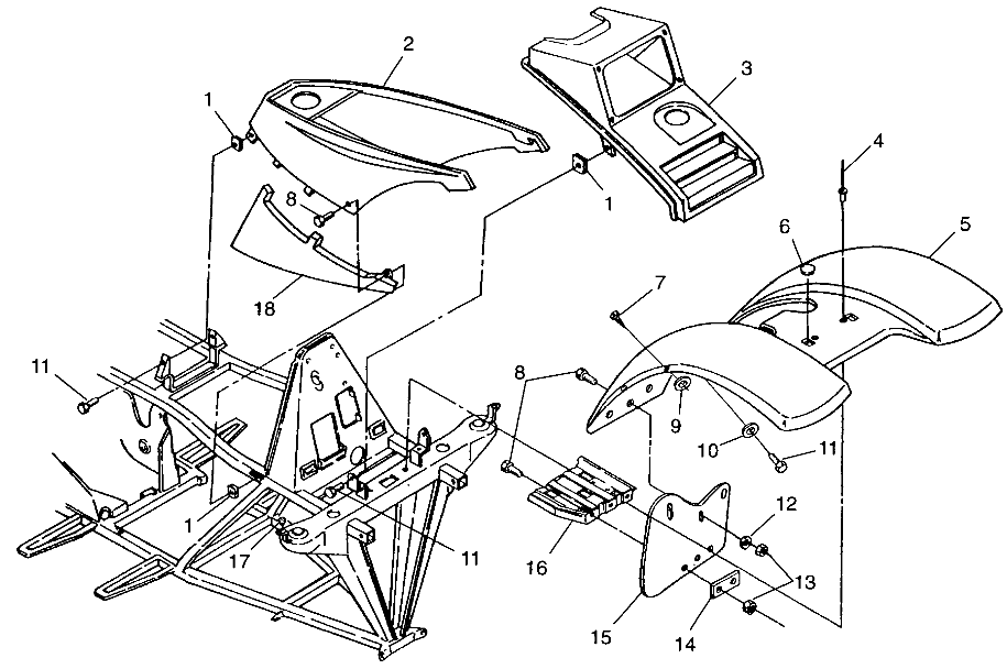 FRONT CAB Trail Boss W98AA25C (4945314531A005)