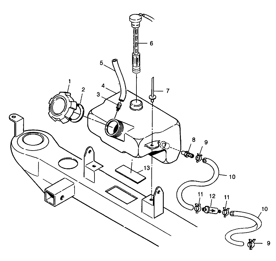 OIL TANK Trail Boss W98AA25C (4945314531A012)