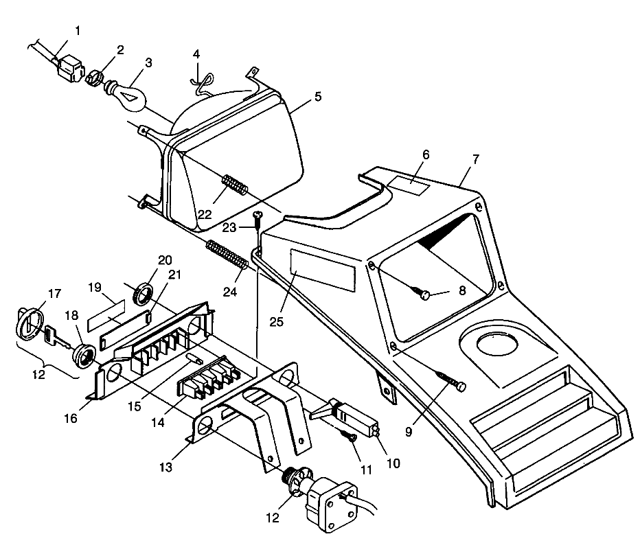 HEADLIGHT Trail Boss W98AA25C (4945314531A013)