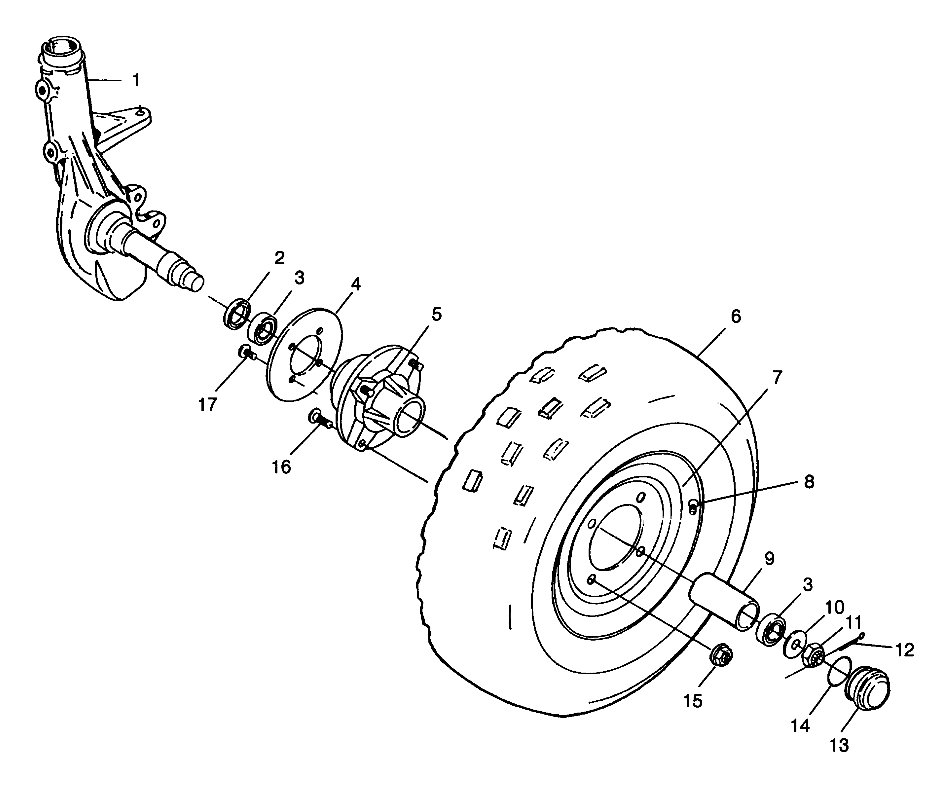 FRONT WHEEL - W98AA25C (4945314531B005)