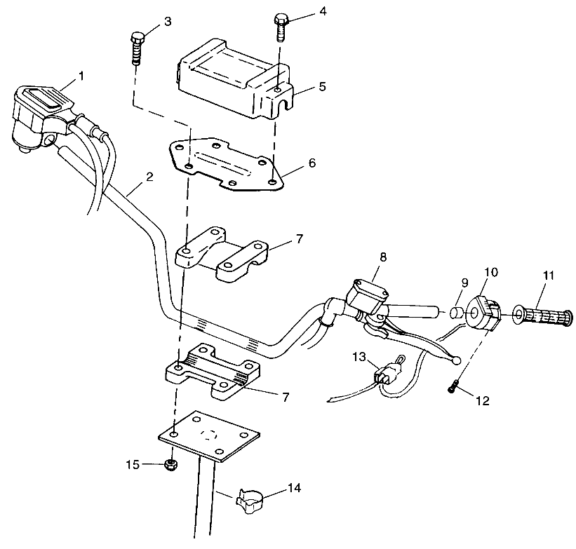 STEERING - HANDLEBAR - W98AA25C (4945314531B007)