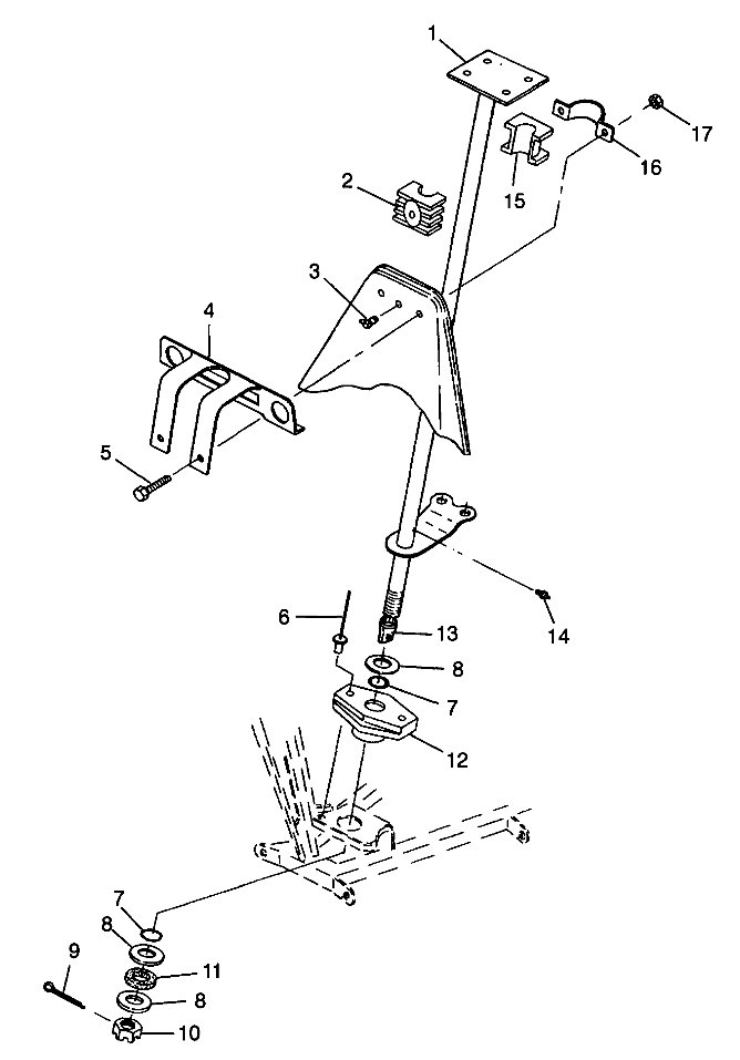 STEERING POST - W98AA25C (4945314531B008)