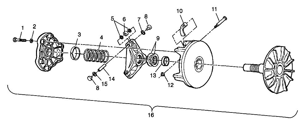 DRIVE CLUTCH - W98AA25C (4945314531B011)