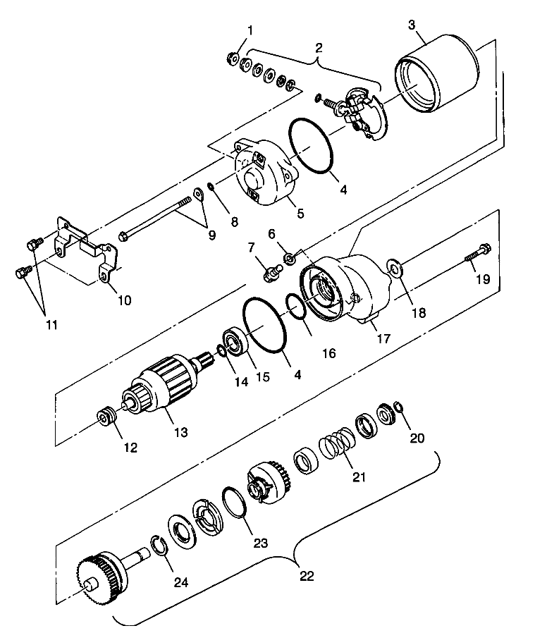 STARTING MOTOR Trail Boss W98AA25C (4945314531C010)