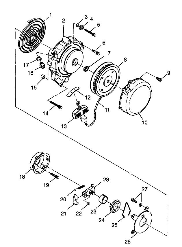 RECOIL STARTER Trail Boss W98AA25C (4945314531C011)