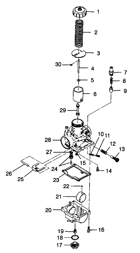 CARBURETOR Trail Boss W98AA25C (4945314531C013)