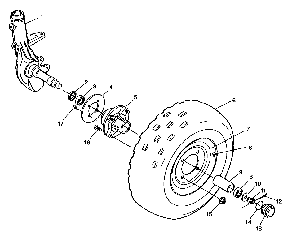 FRONT WHEEL XPRESS 300 W98CA28C (4945364536B004)