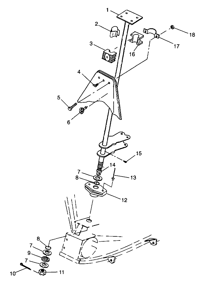 STEERING POST XPRESS 300 W98CA28C (4945364536B010)