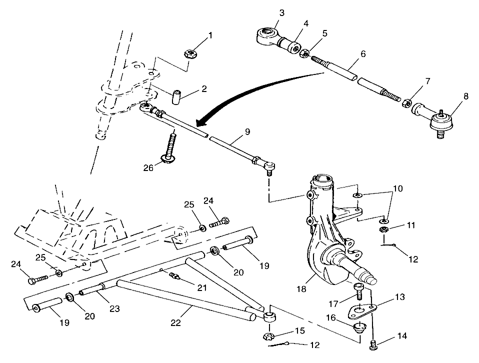 A-ARM/STRUT MOUNTING XPRESS 300 W98CA28C (4945364536B011)