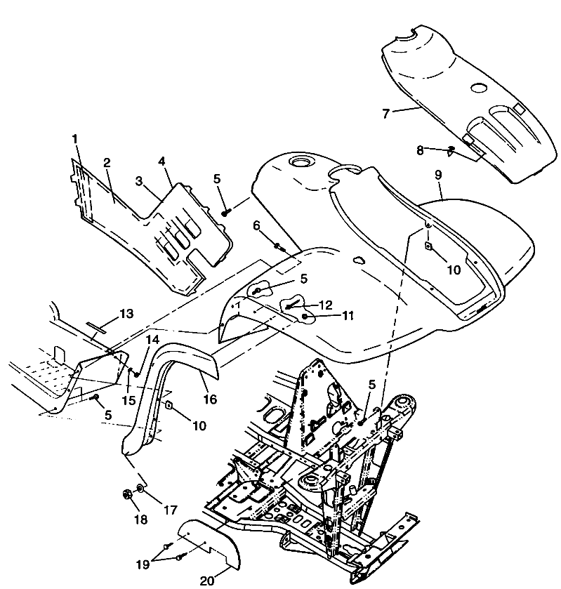 FRONT CAB - W98CA28C (4945364536a005)