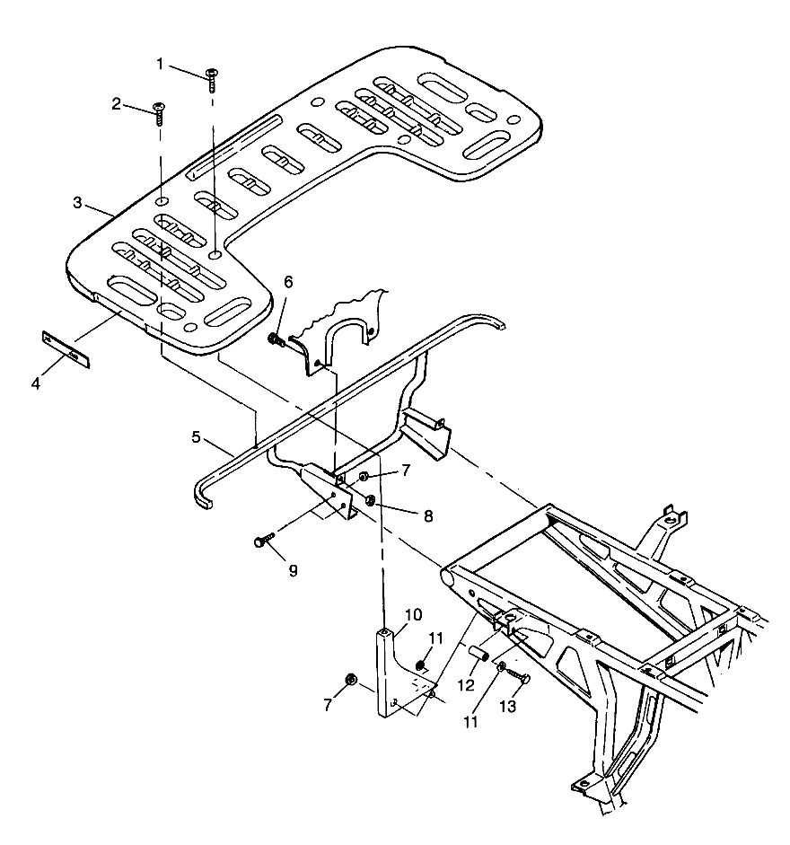 REAR RACK MOUNTING - W98CA28C (4945364536a006)