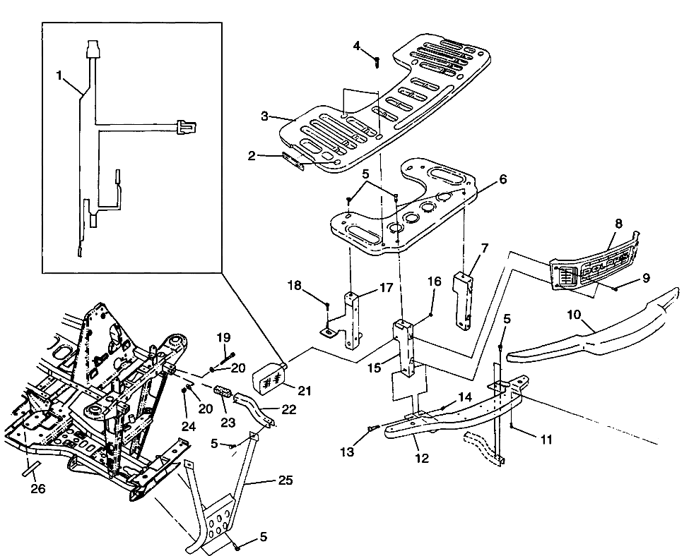 FRONT RACK and BUMPER MOUNTING - W98CA28C (4945364536a009)