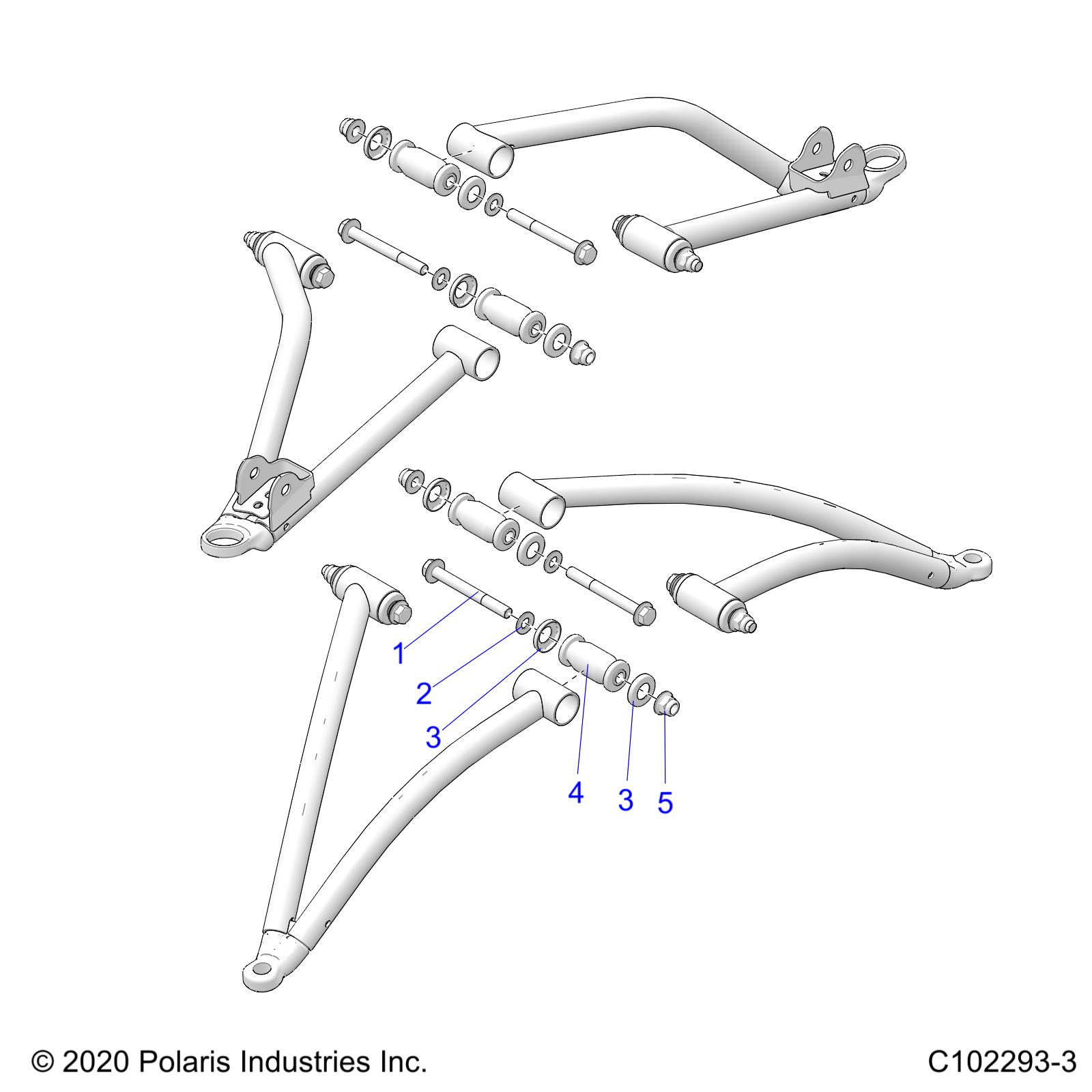 SUSPENSION, A-ARM MOUNTING - A22SHE57FM/S57FM/CM/CU (C102293-3)