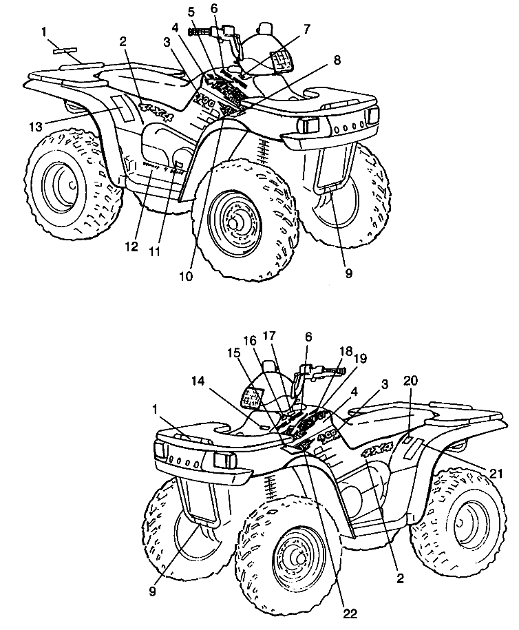 DECALS XPLORER 400L W98CC38C (4945414541A008)