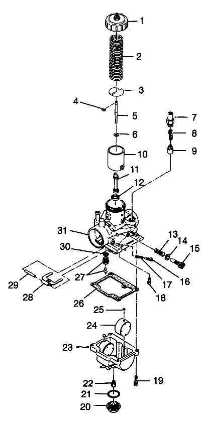 CARBURETOR XPLORER 400L W98CC38C (4945414541D003)